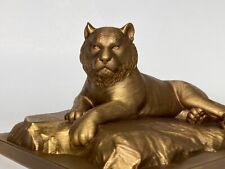 Scultura tigre colore bronzo