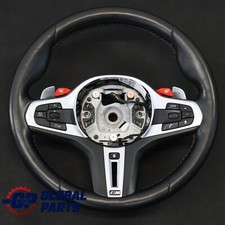 Volante BMW X3 M F97 X4 M F98 M Sport Nero In Pelle Riscaldato Cambio al Volante
