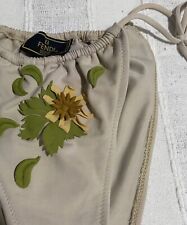 Bikini FENDI vintage Raro Beige Taglia Regolabile S M L