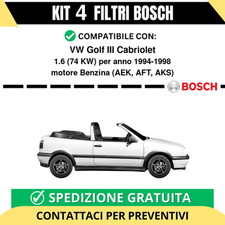 KIT BOSCH 4 Filtri tagliando