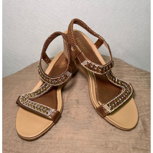 Sandali donna yasirun bronzo - sandali,