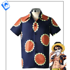 Camicia Cosplay Colletto One Piece Shirt Summer Daily Wear Stage Monkey D. Rufy