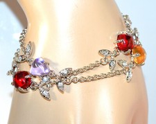 Bracciale donna argento catena