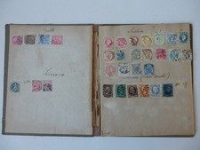 ANTICO ALBUM FRANCOBOLLO FRANCOBOLLI Egitto Europa Australia Argentina Brasile