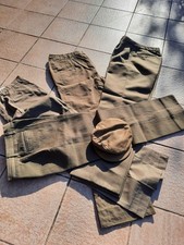 lotto pantaloni uniforme e cappello militare post ww2