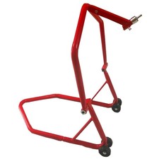 Cruizer - Cavalletto alza moto anteriore sottocanotto rosso + kit 6 perni