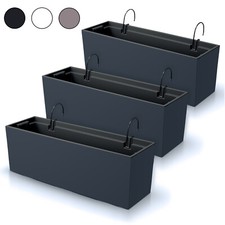 Set di 3 vasi rettangolari