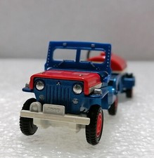 MITSUBISHI Jeep Willys con rimorchio - Vintage scala 1:42, Tomica Japan anni 90