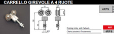 Carrello a 4 Ruote Acciaio