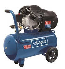 COMPRESSORE ARIA 50LT LUBRIFICATO PORTATILE BICILINDRICO V 8BAR SCHEPPACH HC52DC