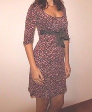 Vendo abito intero vestito fantasia floreale misto lana taglia 42/44