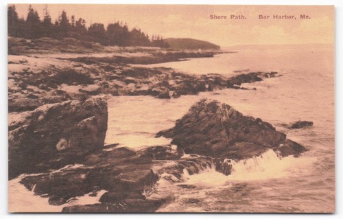 Cartolina epoca shore path - d'epoca,