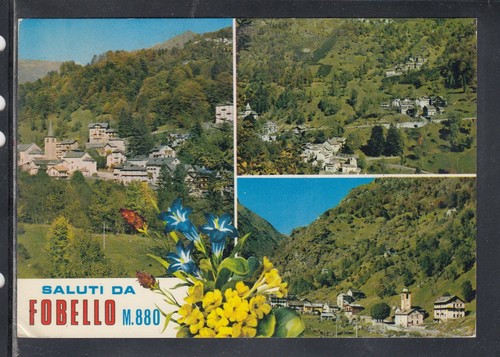 Cartolina saluti fobello - cartolina, da