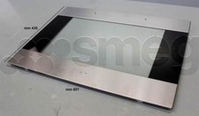 VETRO ESTERNO INOX ORIGINALE PORTA FORNO SMEG  ALFA43X   CODICE  692533514