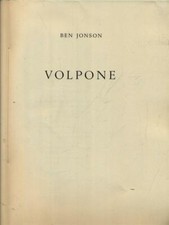 VOLPONE PRIMA EDIZIONE  JONSON