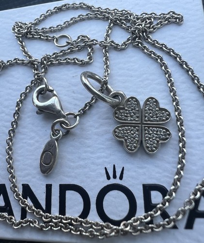 Collana quadrifoglio pandora - e,