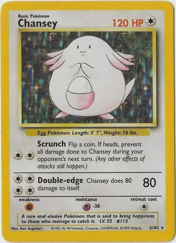 Chansey 102 pokemon base - -,