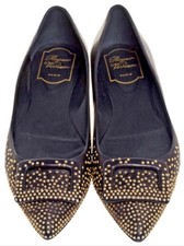Roger Vivier Black Studded