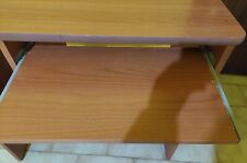 Mobile/scrivania in legno color noce porta pc