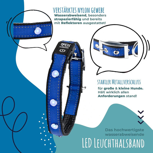 Collare led per - per, cani,