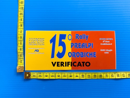 Adesivo rally prealpi - rally,