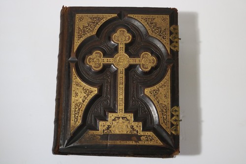 Antique 1877 catholic family - 1877,