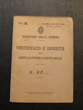 Tessera Guerra ww2 XXIX Gruppo Cannoni REI Condotta Motocicli 1942 Milano