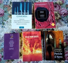 Lotto 5 libri MAFIA CAMORRA COSA NOSTRA Saviano La Bellezza e l'inferno Gomorra
