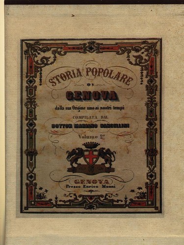 Storia popolare genova - storia, 2vv