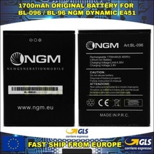 BATTERIA BATTERY BL-096 / BL-96 NGM PER DYNAMIC E451 AKKU 1700mAh GARANZIA ITA