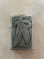 zippo originale antico Egitto serpente alato come nuovo 