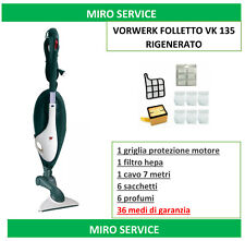 SCOPA ELETTRICA VORWERK FOLLETTO  VK 135 CON HD 40 - 36 MESI DI GARANZIA