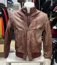 Giacca Uomo In Pelle Rosso