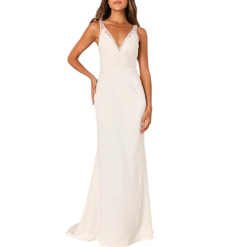 Maxi abito sirena pizzo