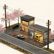 Diorama 1:64 parcheggio