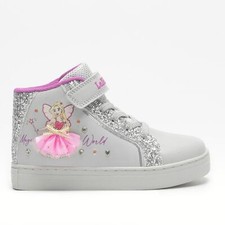 Lelli Kelly Sneaker Alta Bambina Mille Stelle, Con Luci - GR86 (Grigio Chiaro)