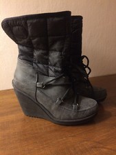 Bellissimi eleganti stivali donna 36 Vintage con zeppa come nuovi occasione