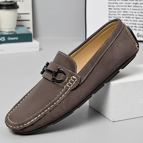 Men loafers driving leather - men's,