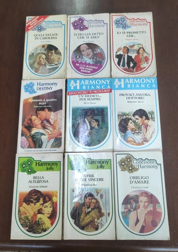 Lotto libri romanzi harmony - lotto,