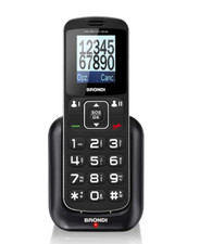 BRONDI AMICO HOME CELLULARE GSM PER ANZIANI TASTI GRANDI DUAL SIM NERO