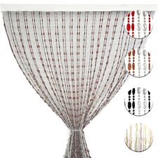 Tenda Antimosche Tenda Porta Finestra Ingresso Anti Insetti con Perline Bicolore