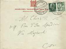 RSI - Lettera in distretto con 25 cent Propaganda "Vittoria" Fascetto 09.08.1944