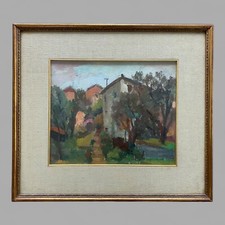 “ Paesaggio con case  “firmato Gardella olio su tela