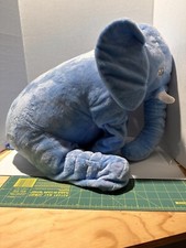 Peluche pupazzo elefante blu