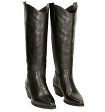 Stivali texani in pelle nera