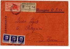 Regno, 1931 , Milano , Atti Giudiziari , Racc/assegno , a Terni .