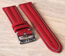 OMEGA REDUCED SPEEDMASTER SCHUMACHER CINTURINO ROSSO WATCH STRAP mm.18 + BUCKLE