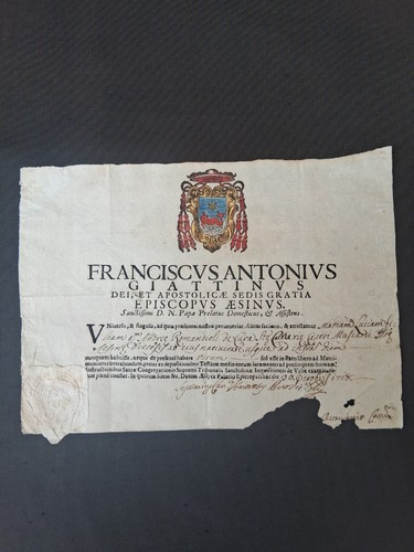 Bolla papale vescovile lettera - bolla,
