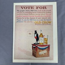 1964 Vote Old Crow Bourbon Vtg