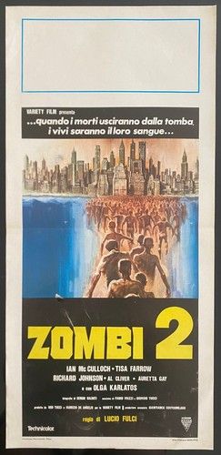 Locandina originale zombi - originale,
